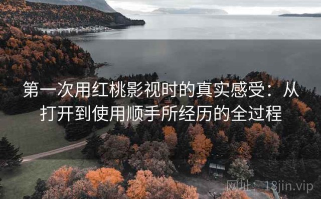 第一次用红桃影视时的真实感受：从打开到使用顺手所经历的全过程