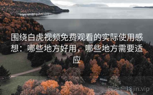 围绕白虎视频免费观看的实际使用感想：哪些地方好用，哪些地方需要适应