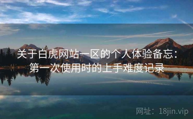 关于白虎网站一区的个人体验备忘：第一次使用时的上手难度记录