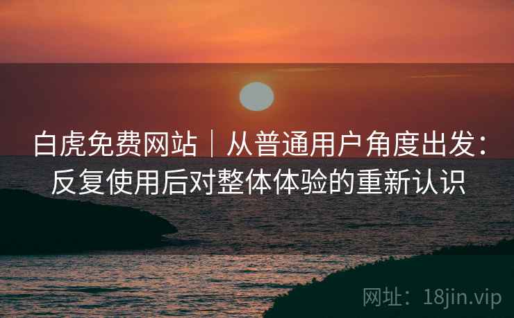 白虎免费网站｜从普通用户角度出发：反复使用后对整体体验的重新认识