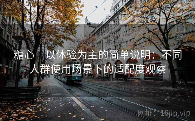 糖心|以体验为主的简单说明:不同人群使用场景下的适配度观察 糖心|以体验为主的简单说明:不同人群使用场景下的适配度观察
