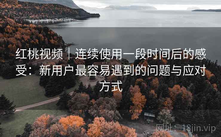 红桃视频|连续使用一段时间后的感受:新用户最容易遇到的问题与应对方式 红桃视频|连续使用一段时间后的感受:新用户最容易遇到的问题与应对方式