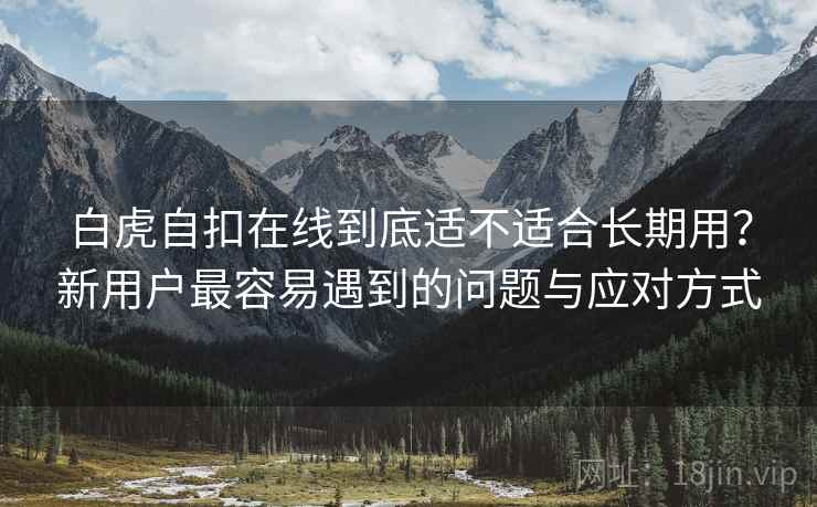 白虎自扣在线到底适不适合长期用？新用户最容易遇到的问题与应对方式
