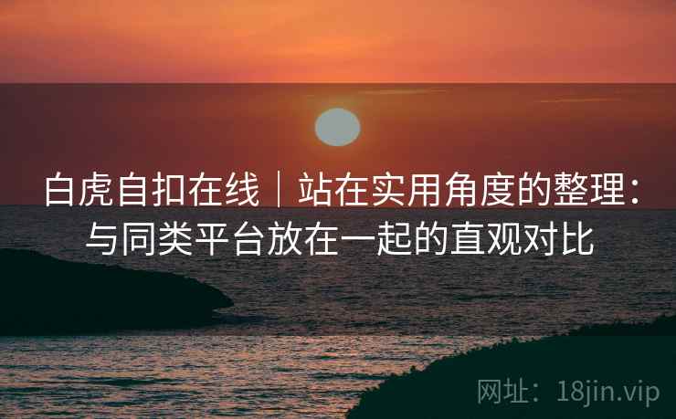 白虎自扣在线｜站在实用角度的整理：与同类平台放在一起的直观对比