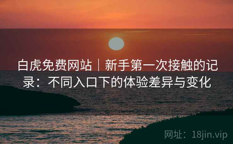 白虎免费网站｜新手第一次接触的记录：不同入口下的体验差异与变化