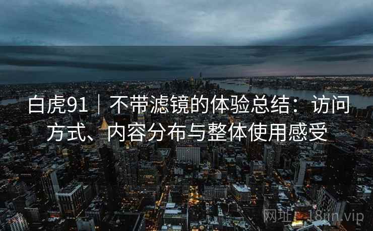 白虎91｜不带滤镜的体验总结：访问方式、内容分布与整体使用感受